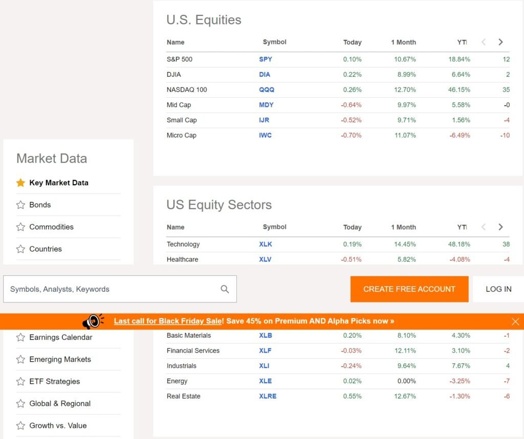 Seeking Alpha Market Place